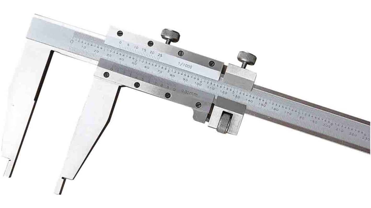 RS PRO 600mm, 24in Vernier Caliper Caliper 0.001 in, 0.02 mm Resolution, Imperial, Metric With UKAS Calibration