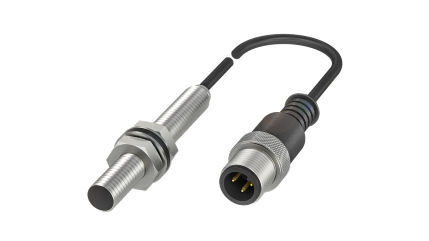 BALLUFF Inductive Barrel-Style Proximity Sensor, M8 x 1, 4 mm Detection, PNP Output, 10 → 30 V, IP67