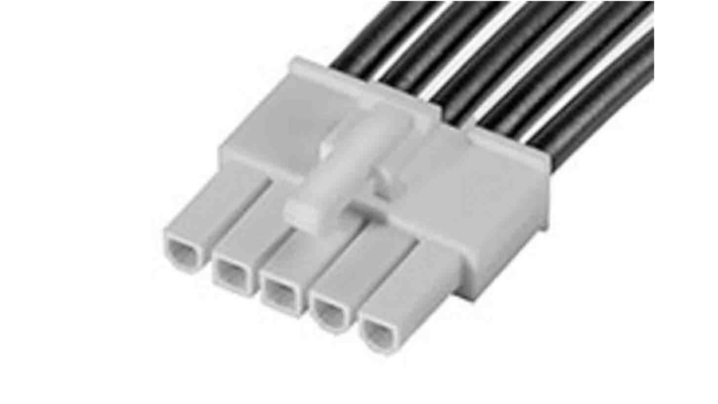 Molex 1 Way Male Mini-Fit Jr. to 1 Way Male Mini-Fit Jr. Wire to Board Cable, 150mm