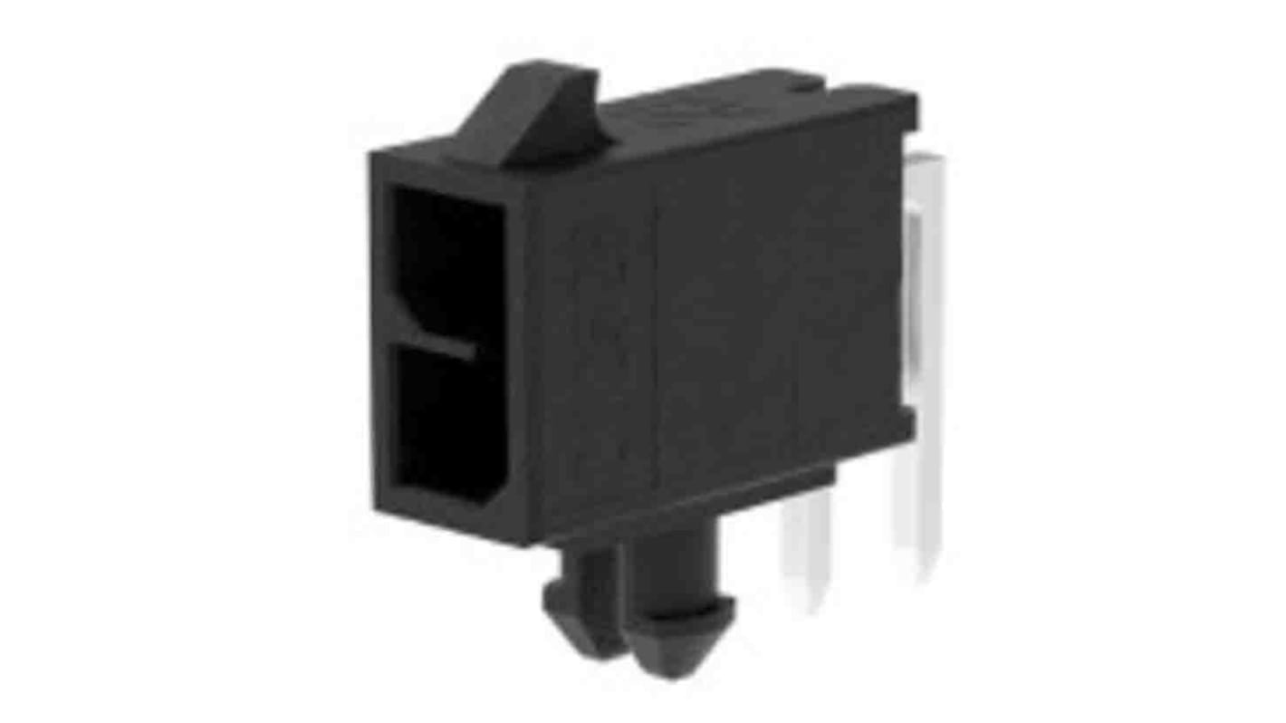 Molex Micro-Fit+ Leiterplatten-Stiftleiste gewinkelt, 2-polig / 2-reihig, Raster 3.0mm, Ummantelt