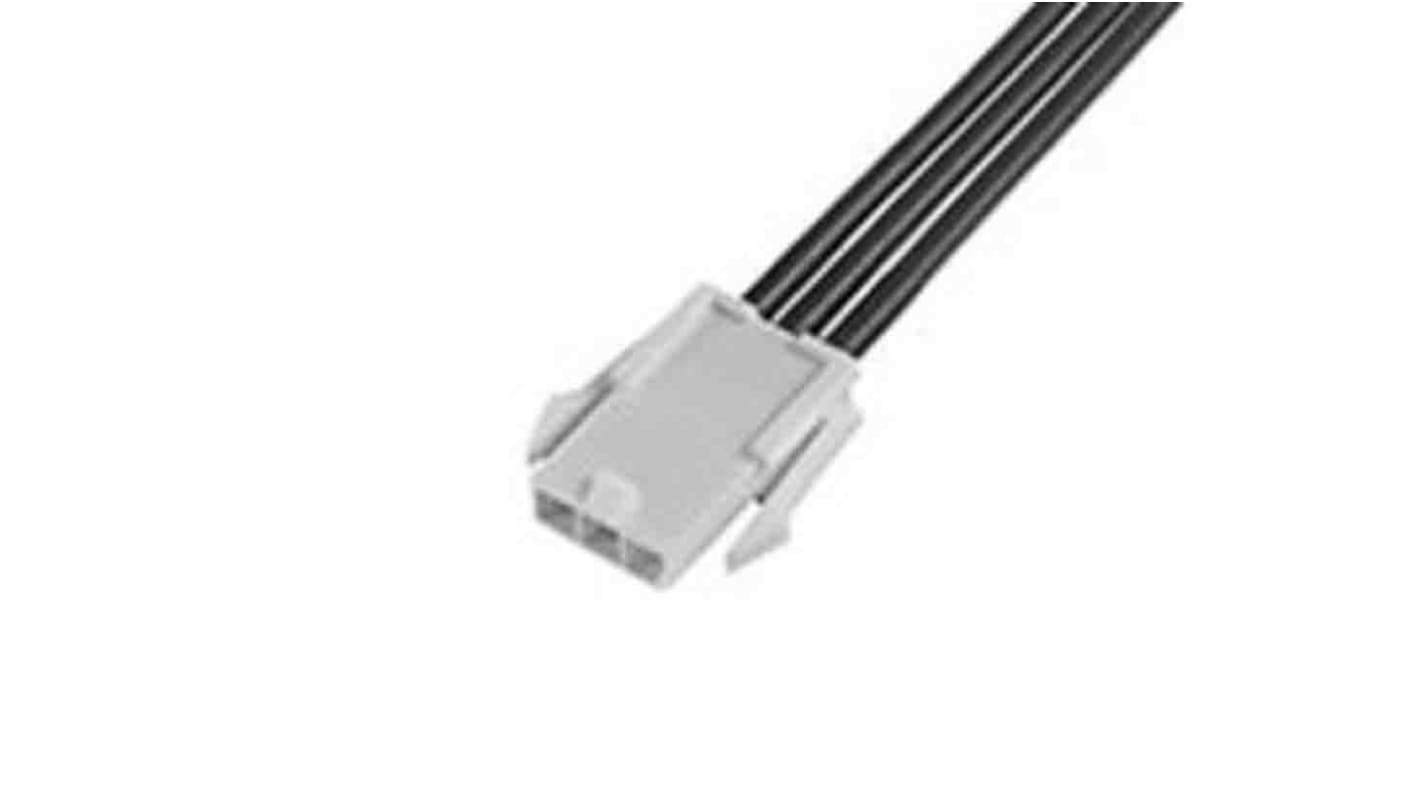 Conjunto de cables Molex Mini-Fit Jr. 215320, long. 150mm, Con A: Hembra, 1 vía, Con B: Hembra, 1 vía, paso 4.2mm