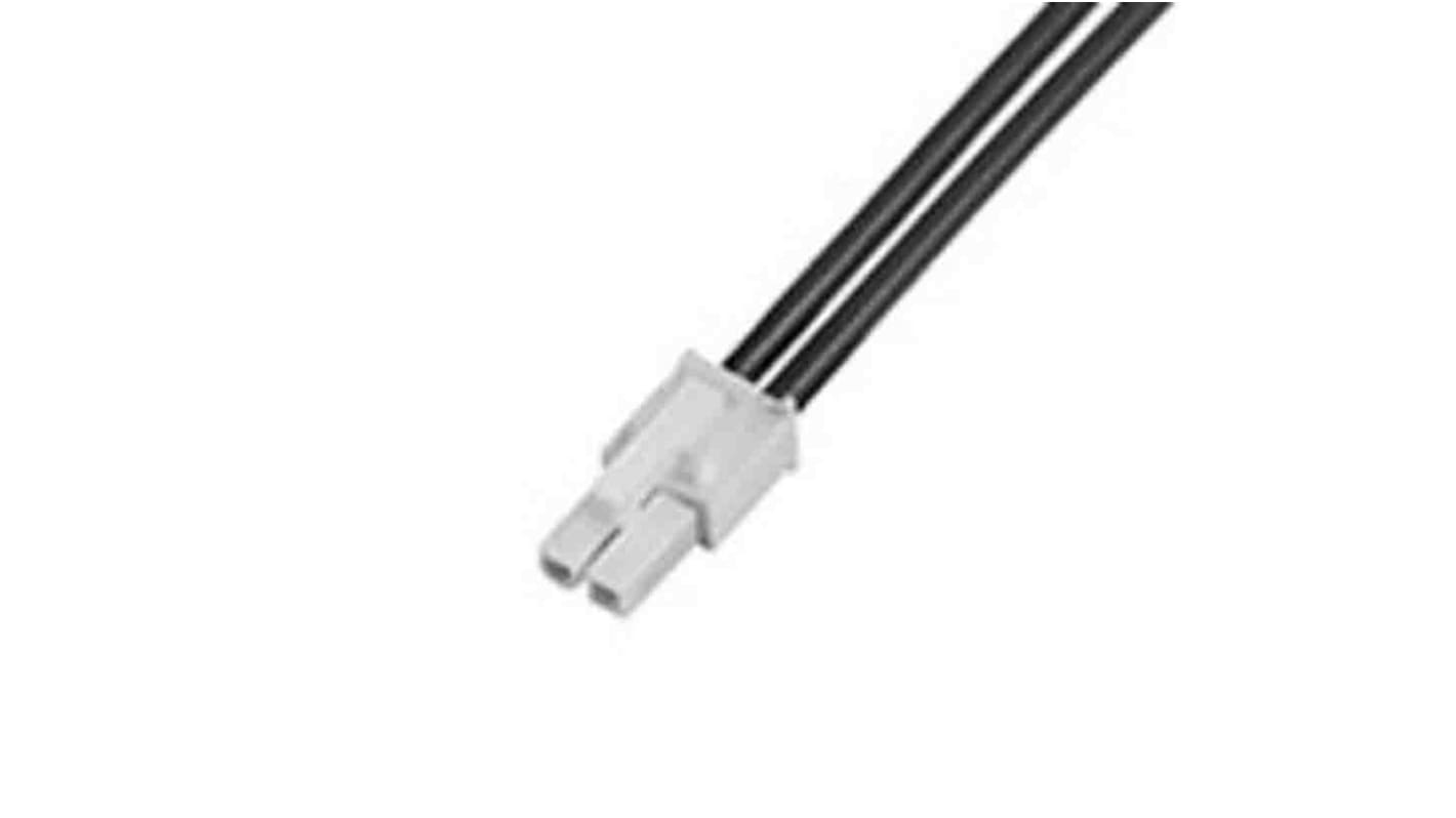 Conjunto de cables Molex Mini-Fit Jr. 215323, long. 600mm, Con A: Macho, 1 vía, Con B: Macho, 1 vía, paso 4.2mm