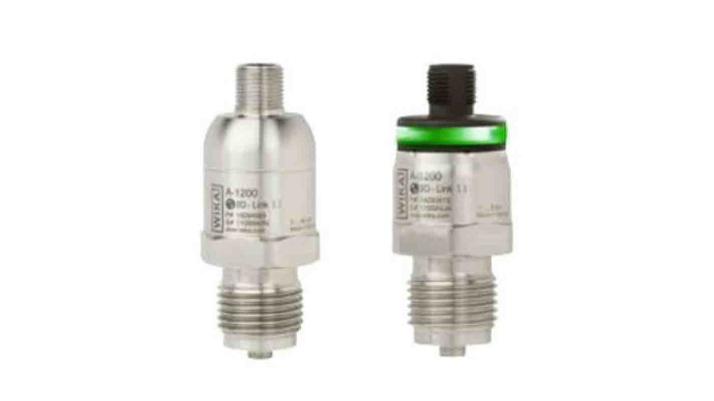 Sensor de presión absoluta WIKA, 0bar → 6bar, 10 → 32 V., salida PNP, para Aire, fluido, gas, IP65, IP67