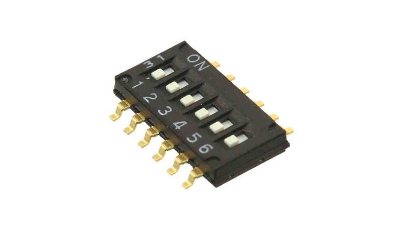 Omron 6 Way Surface Mount DIP Switch SPST, IP40