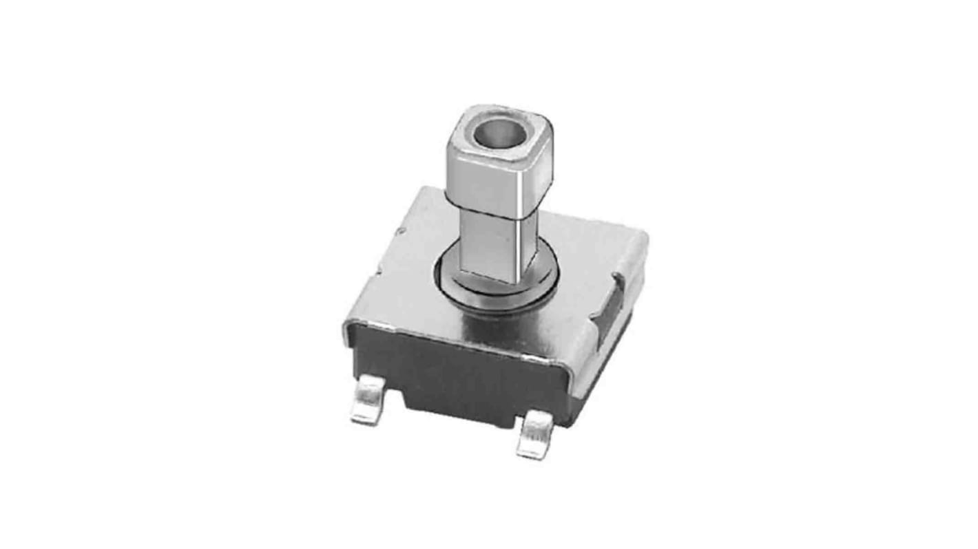 IP00 Black Cap Tactile Switch, SPST 0.05A 6.3mm Surface Mount