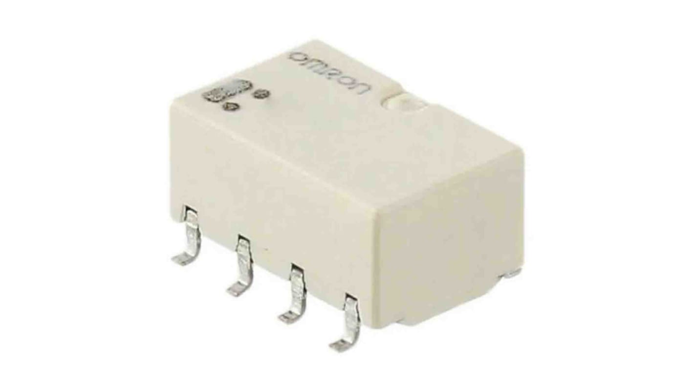 Omron Surface Mount Signal Relay, 12V dc Coil, 1A Switching Current, DPDT