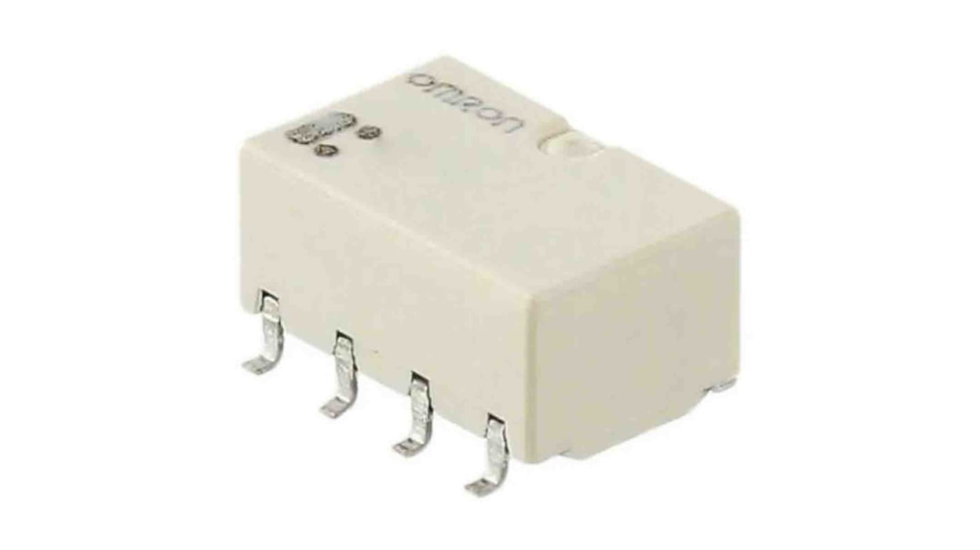 Omron Surface Mount Signal Relay, 5V dc Coil, 1A Switching Current, DPDT