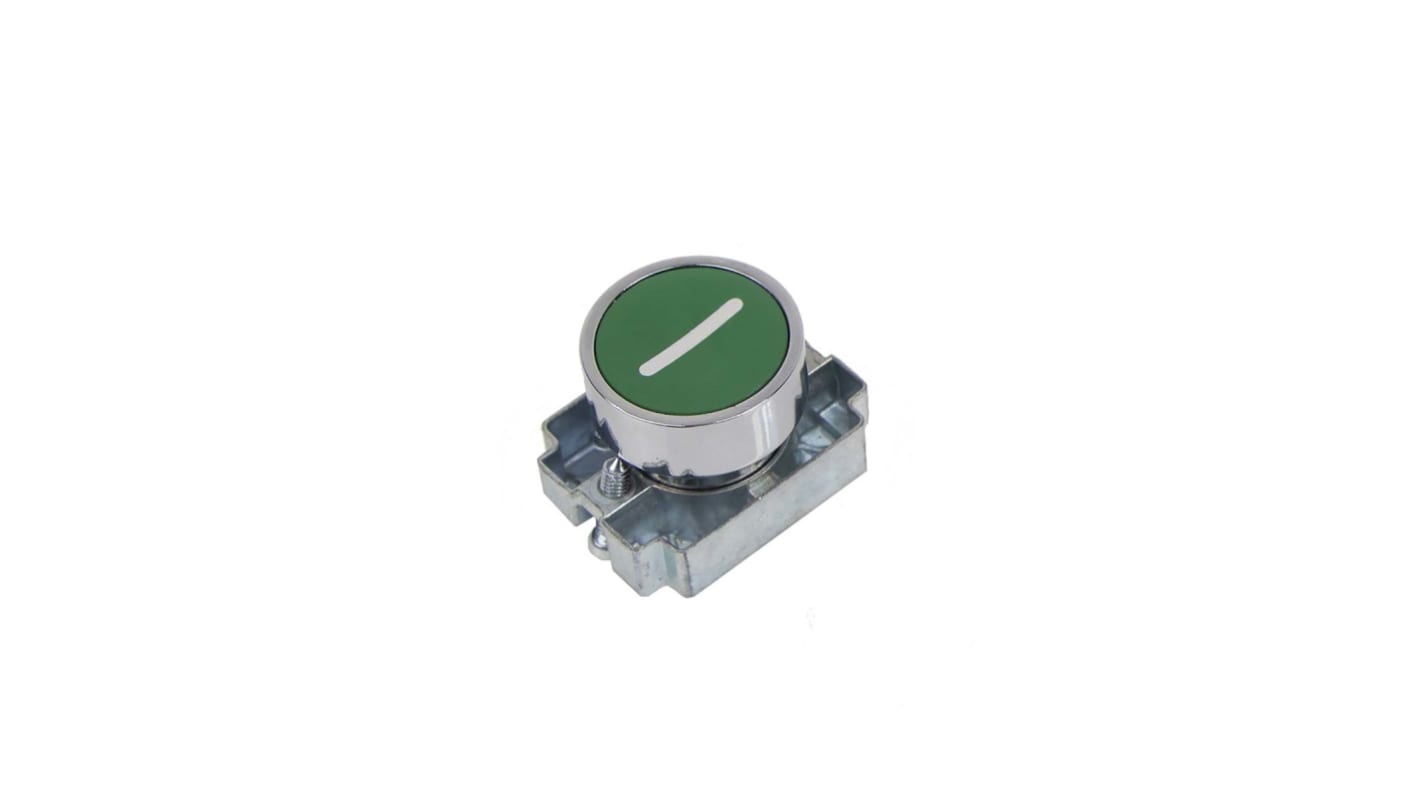 RS PRO Green Momentary Push Button Head, 22mm Cutout, IP65