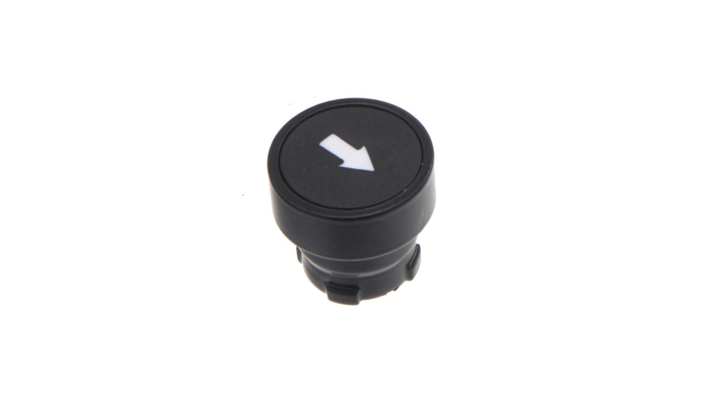 RS PRO Black Momentary Push Button, 22mm Cutout, IP65