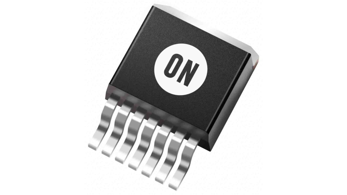 Transistor MOSFET + diodo onsemi, canale N, 225 mΩ, 19,5 A, D2PAK (TO-263), Montaggio superficiale