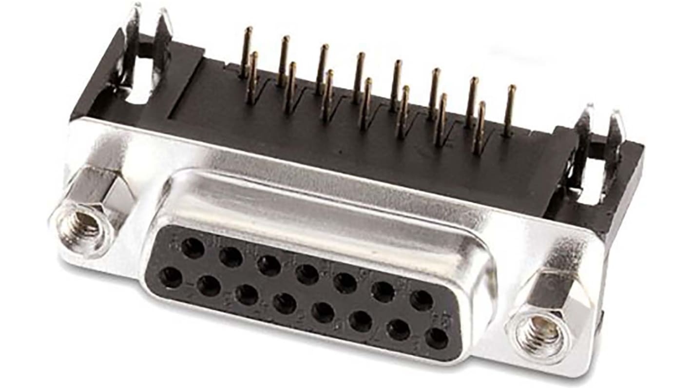 Wurth Elektronik WR 618 9 Way Angled D-sub Connector Socket, 2.77 Pitch, with 4-40 Screw Locks