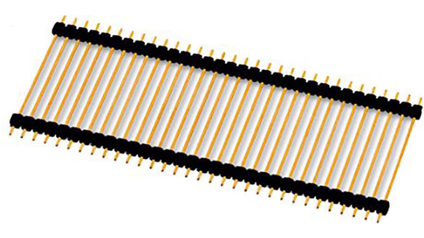 Wurth Elektronik WR-PHD Stiftleiste Horizontal, 32-polig / 1-reihig, Raster 2.54mm, Nicht ummantelt