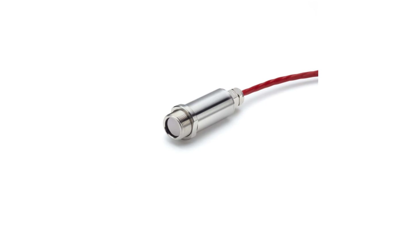 Sensor de temperatura infrarrojo Calex PMB201, de -20°C a +1000°C, long. cable 1m, salida RTU Modbus RS-485, interfaz