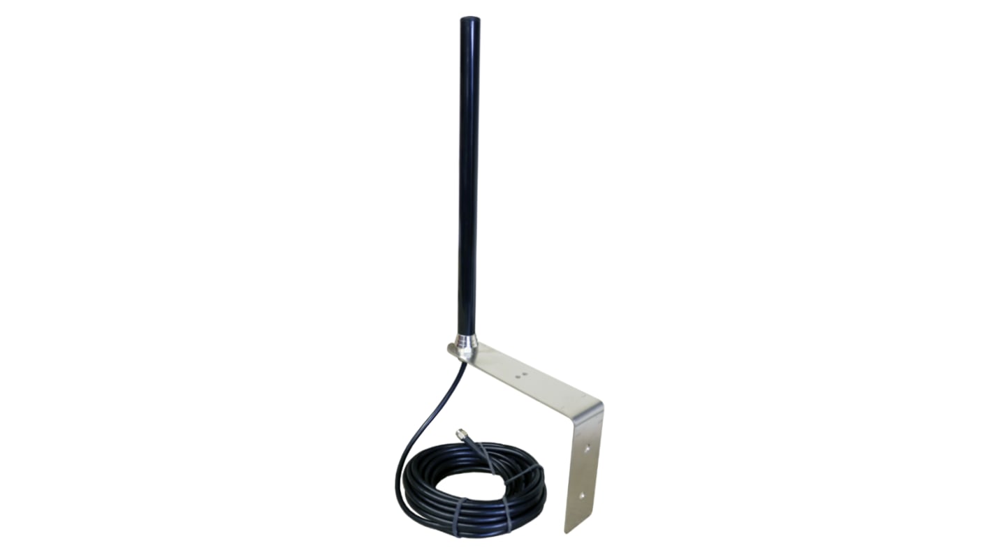 Omnidirectionnelle Antenne multibande CTi AO100/4PL/SMA_5-0 Boulonné/Montage traversant Fouet SMA 2dBi 2G (GSM/GPRS),