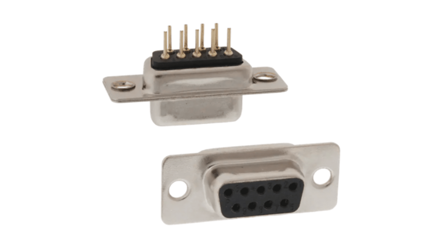 Conector D-sub Norcomp, Serie 171, Recto, Montaje en Panel Mount, Hembra