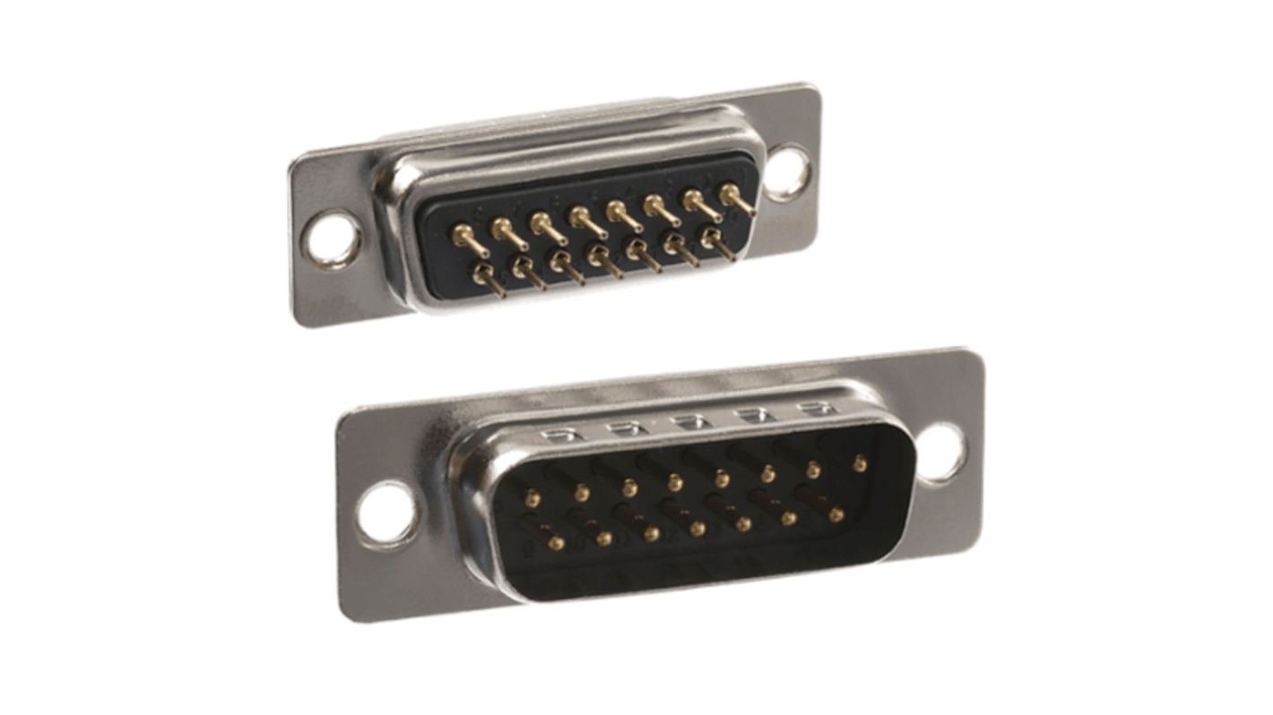 Norcomp 171 15 Way Panel Mount D-sub Connector Plug