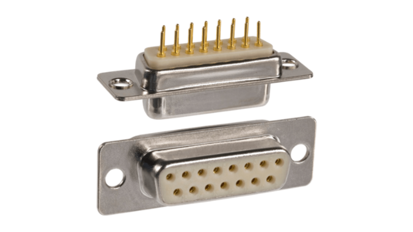 Conector D-sub Norcomp, Serie 172, paso 10.9mm, Recto, Montaje en Panel Mount, Hembra