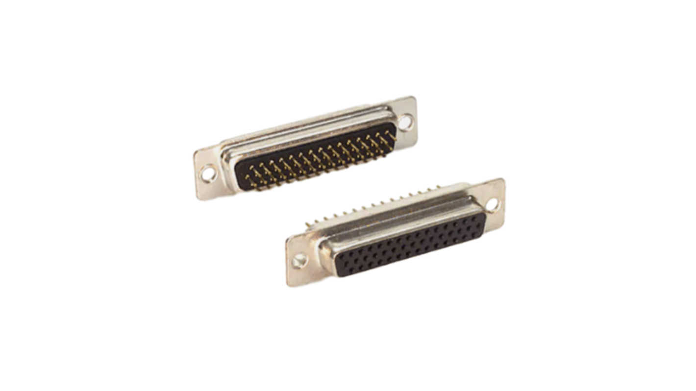 Conector D-sub Norcomp, Serie 180, paso 2.29mm, Recto, Montaje en Panel Mount, Hembra