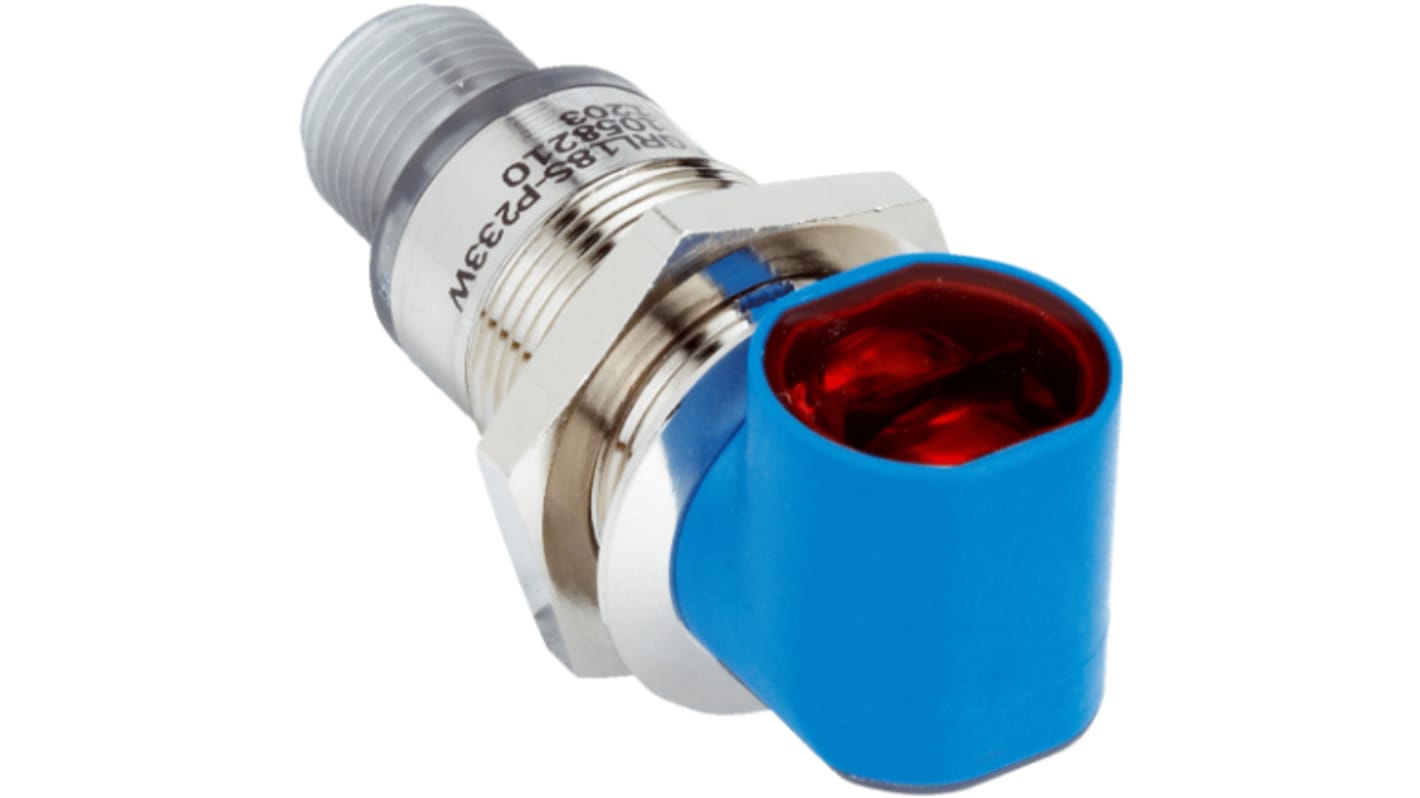 Sick Retroreflective Photoelectric Sensor, Barrel Sensor, 7.2 m Detection Range