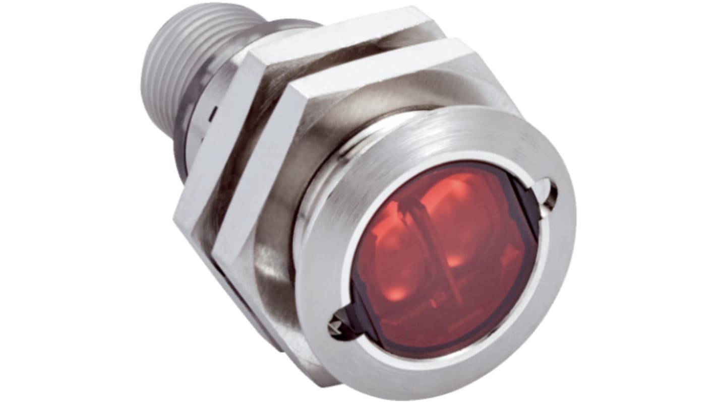 Sick GR18S zylindrisch Optischer Sensor, Reflektierend, Bereich 7,2 m, NPN Ausgang, M12-Steckverbinder