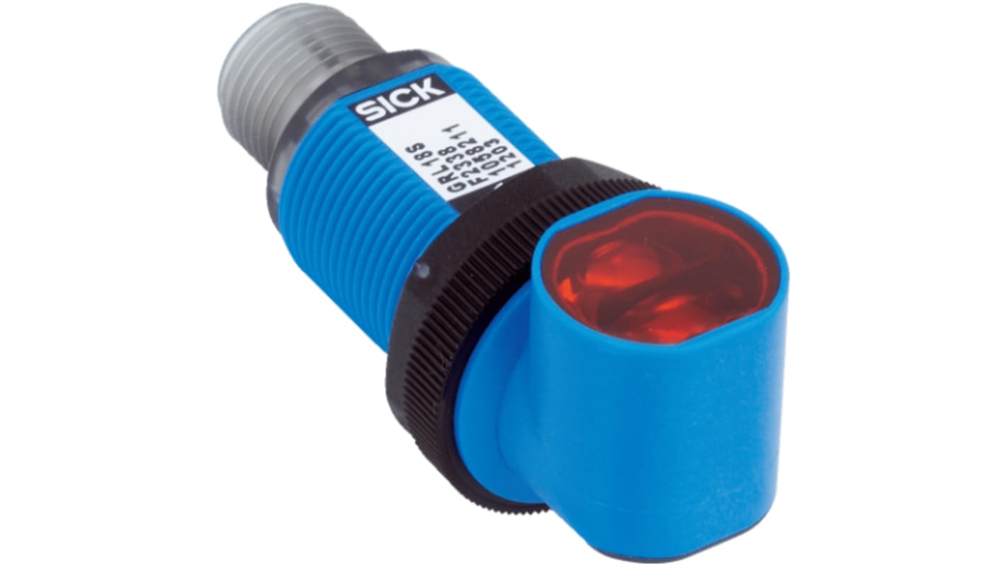 Sick Retroreflective Photoelectric Sensor, Barrel Sensor, 7.2 m Detection Range