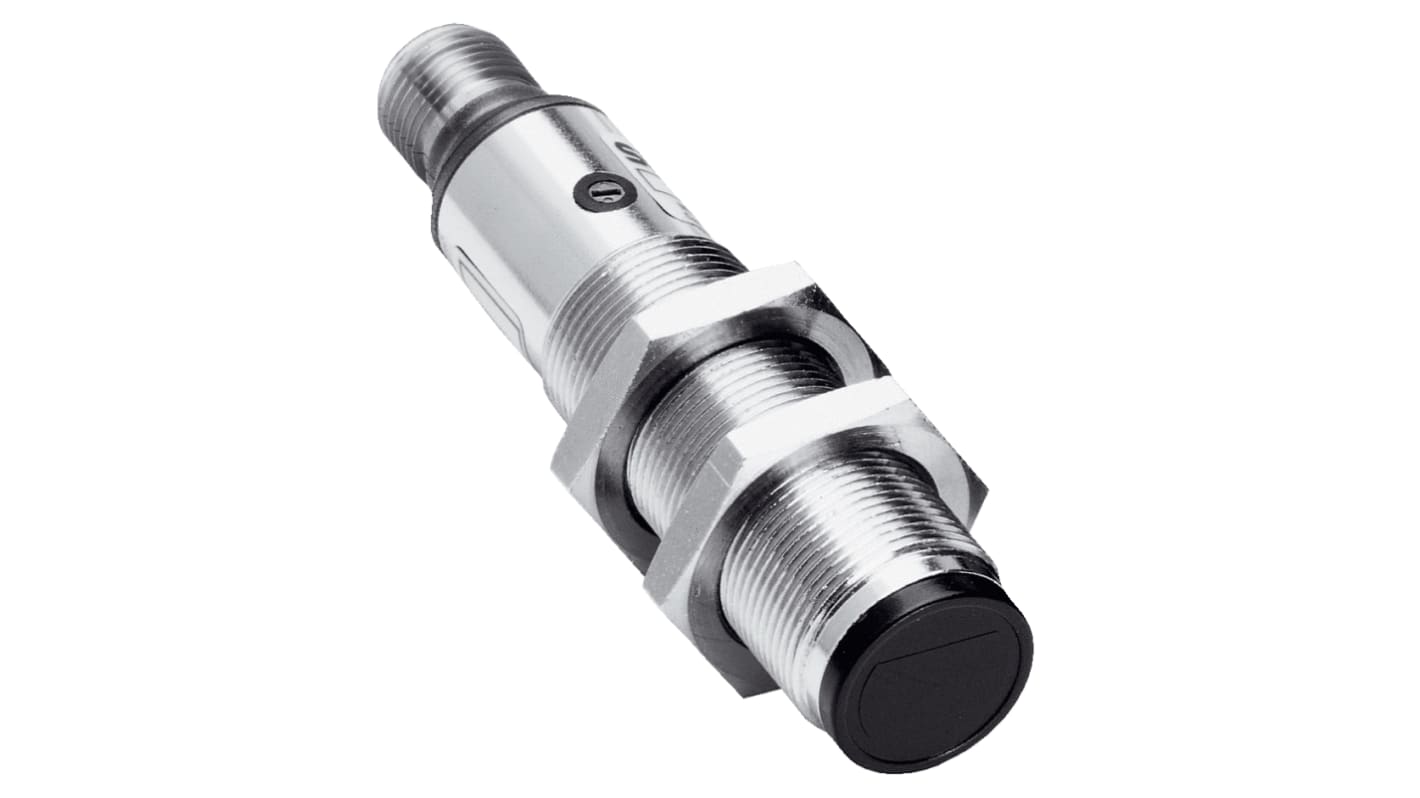 Sick V18 zylindrisch Optischer Sensor, Reflektierend, Bereich 3,7 m, PNP Ausgang, M12-Steckverbinder