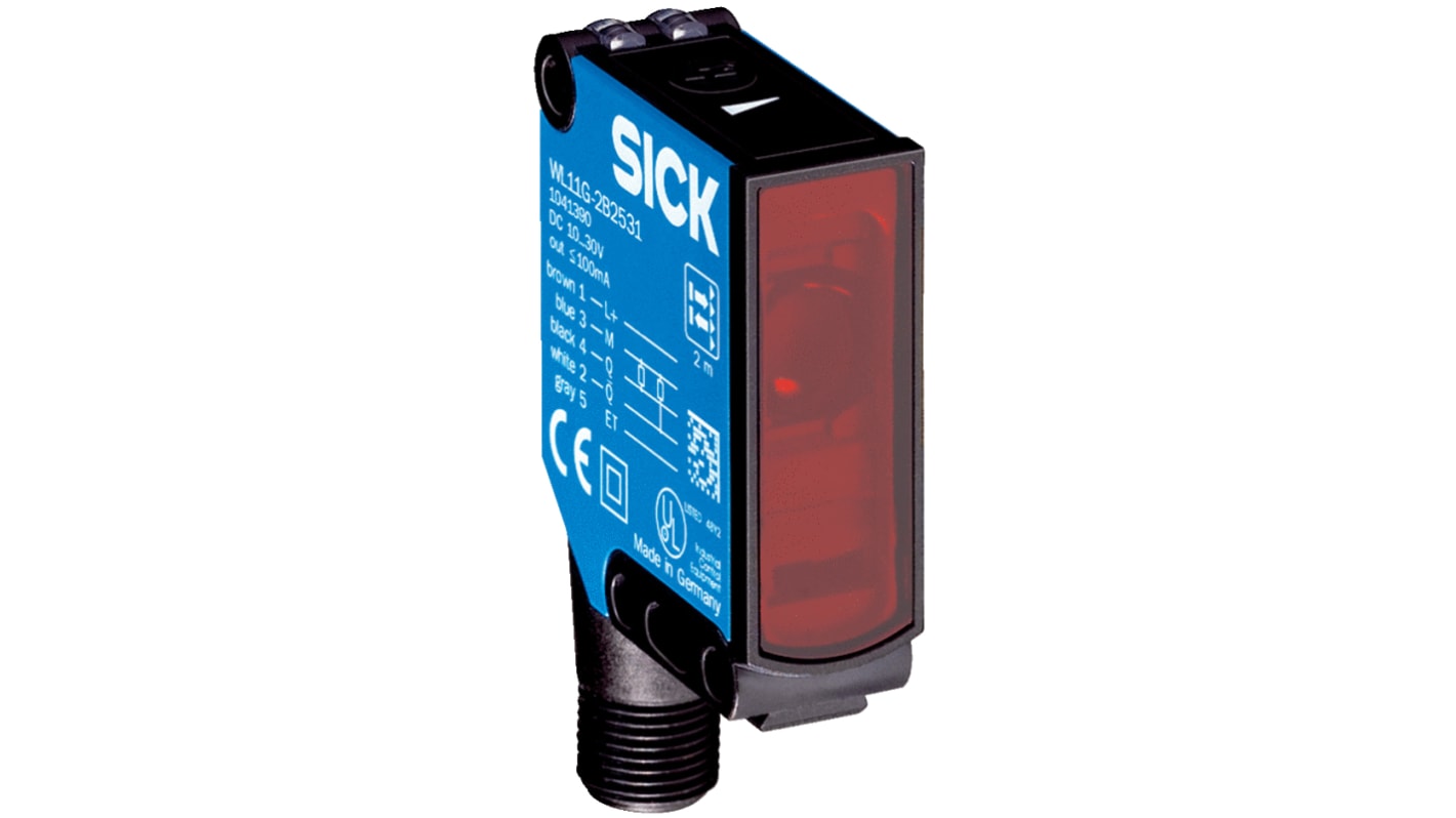 Sick Retroreflective Photoelectric Sensor, Block Sensor, 4 m Detection Range