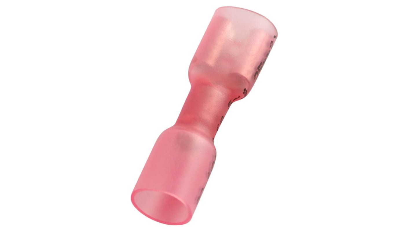 RS PRO Pink Insulated Female Spade Connector, Receptacle, 0.8 x 6.35mm Tab Size