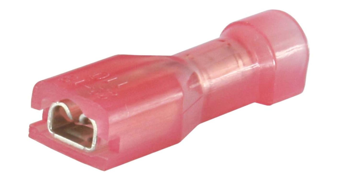 RS PRO Pink Insulated Female Spade Connector, Receptacle, 0.8 x 2.8mm Tab Size