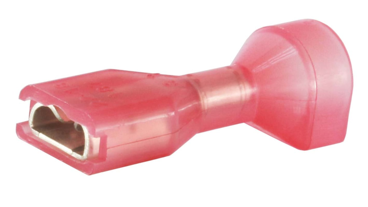 RS PRO Red Insulated Female Spade Connector, Twin Wire, 0.8 x 4.75mm Tab Size, 0.5mm² to 0.75mm²