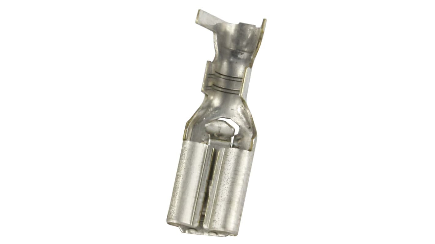 RS PRO Uninsulated Female Spade Connector, Open barrel, 4.75 x 0.5mm Tab Size, 0.5mm² to 2mm²