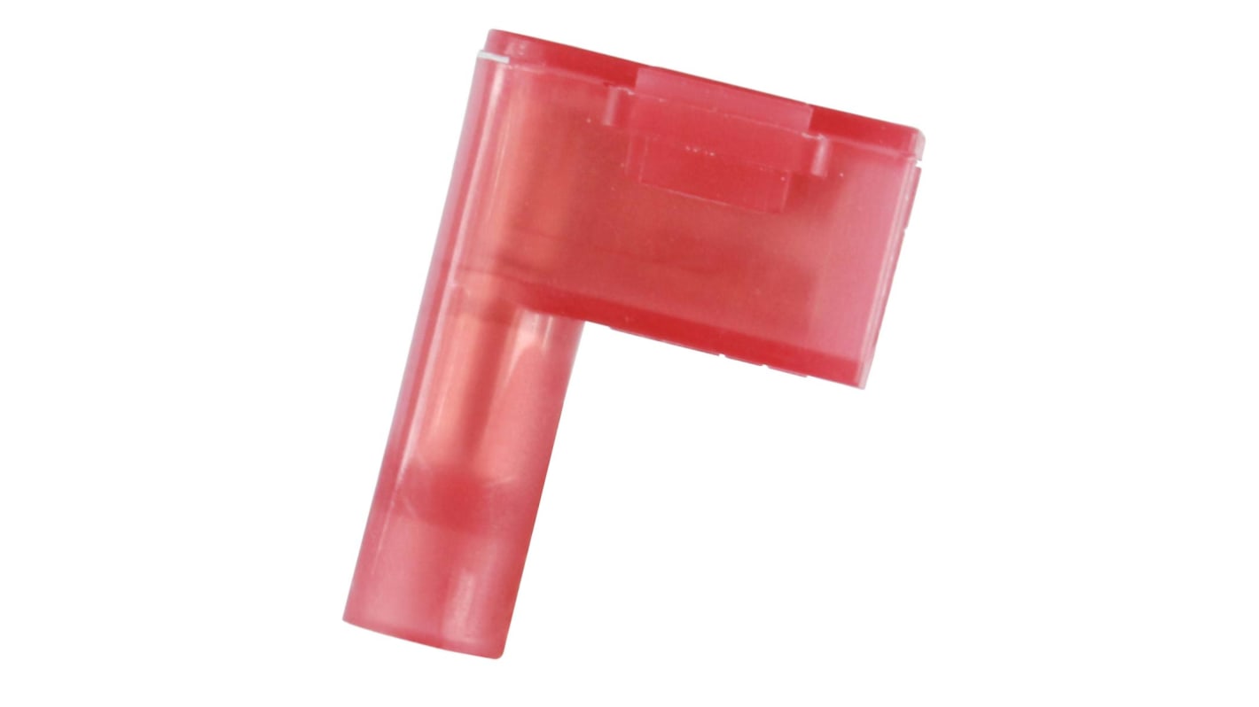 RS PRO Red Insulated Female Spade Connector, Double Crimp, 0.5 x 4.75mm Tab Size, 0.5mm² to 0.75mm²