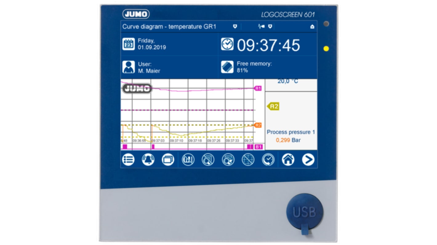 Jumo Kurvenschreiber Zubehör Software für JUMO LOGOSCREEN