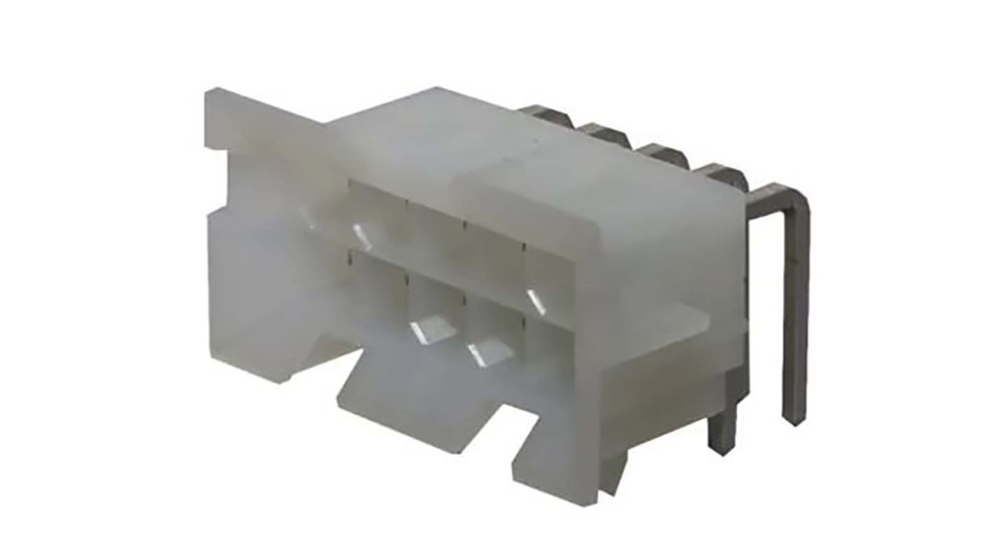 Molex Mini-Fit BMI Leiterplatten-Stiftleiste gewinkelt, 10-polig / 2-reihig, Raster 4.2mm, Ummantelt