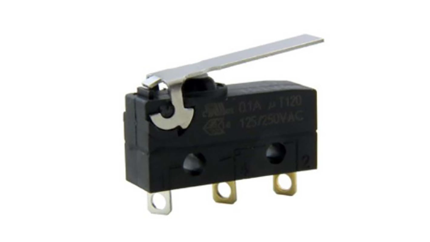 Honeywell Lever Micro Switch, Solder Terminal, 6 A, SP-CO, IP00