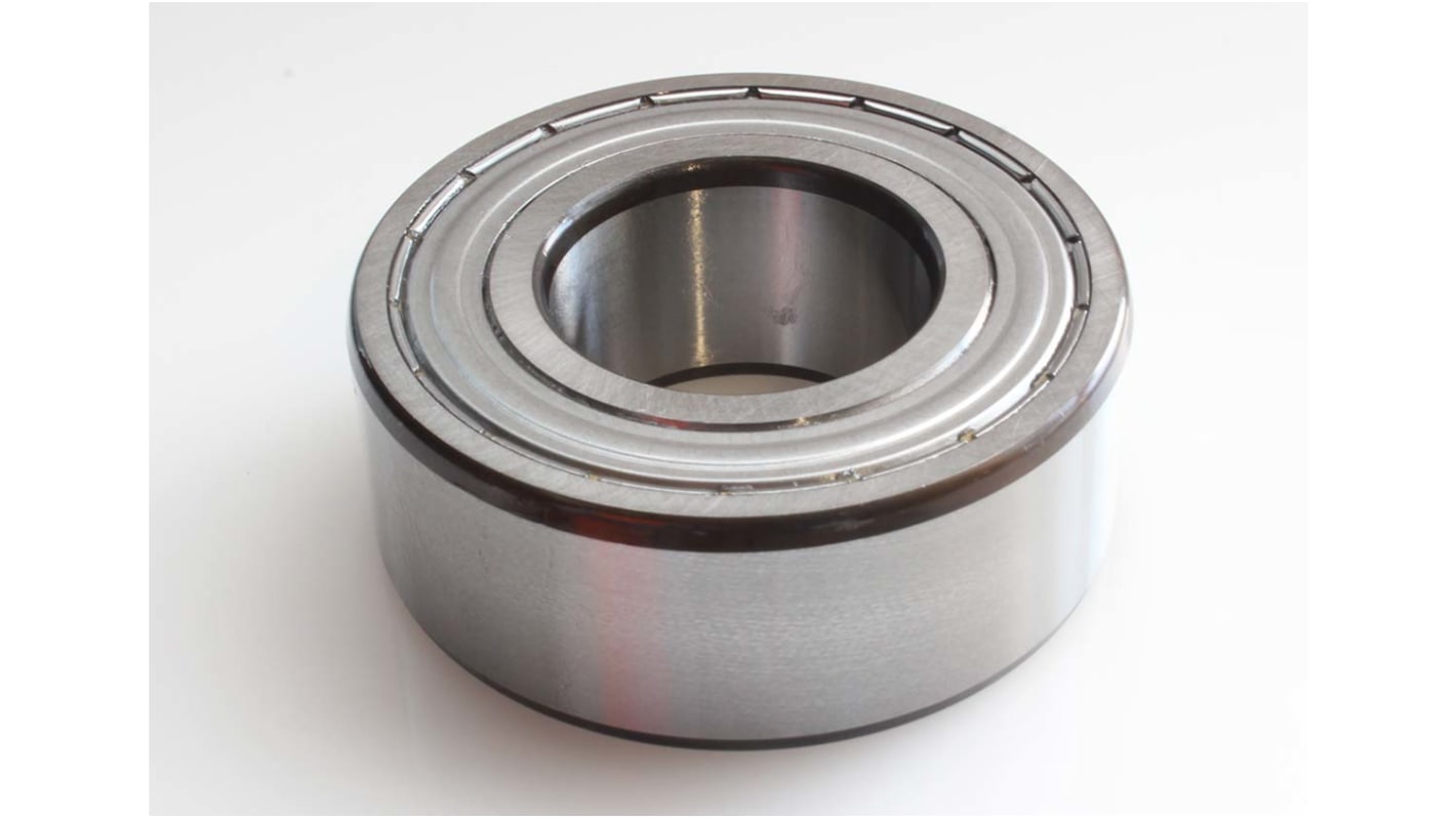 RS PRO 3204A-2Z Double Row Angular Contact Ball Bearing- Both Sides Shielded 20mm I.D, 47mm O.D