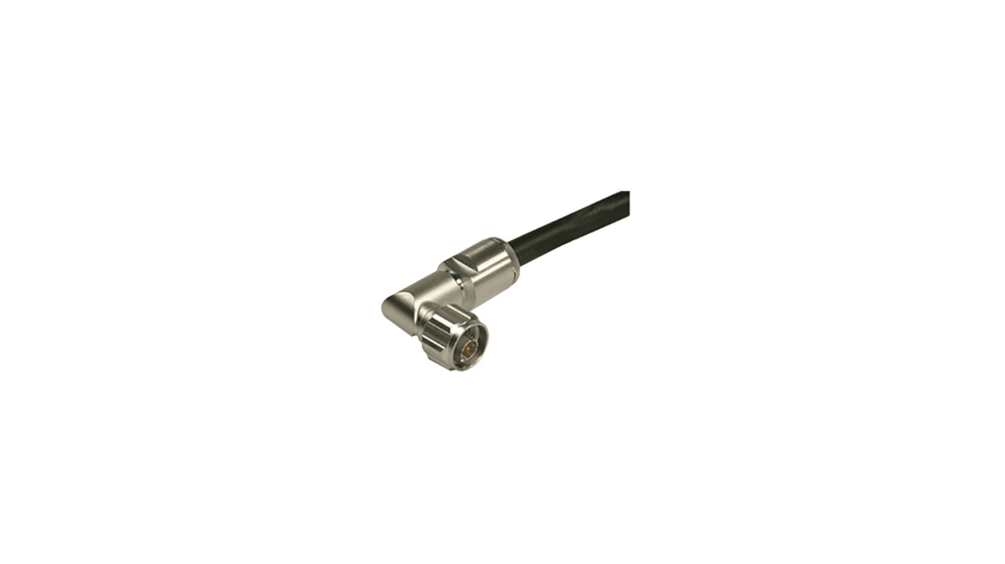 Huber+Suhner 16_N-50-7-50/133_NE Series, Plug Cable Mount N Connector, 50Ω, Crimp Termination, Right Angle Body