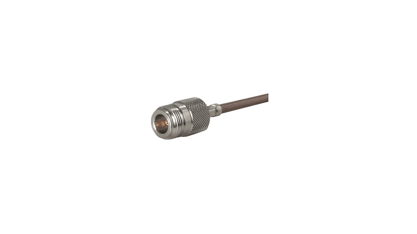 Huber+Suhner 21_N-50-3-8/133_NE Series, jack Cable Mount N Connector, 50Ω, Crimp Termination, Straight Body