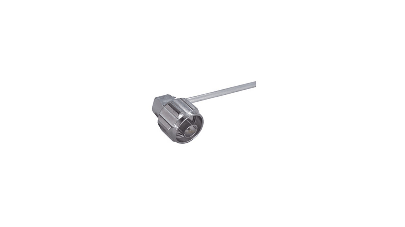 Huber+Suhner 16_N-50-3-15/133_NE Series, Plug Cable Mount N Connector, 50Ω, Solder Termination, Right Angle Body