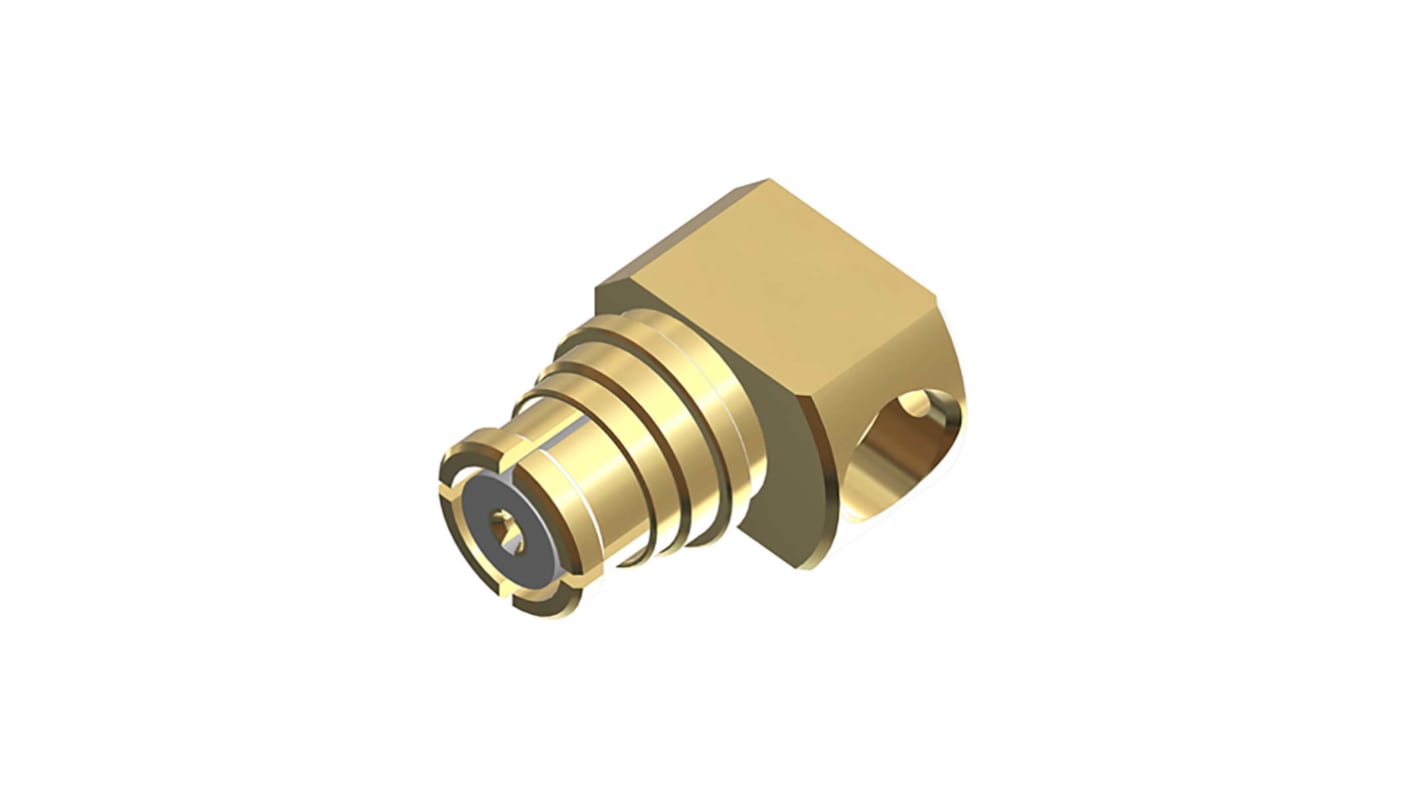 Huber+Suhner 26_SMP-50-2-2/111_NE Series, jack Surface Mount SMP Connector, 50Ω, Solder Termination, Right Angle Body