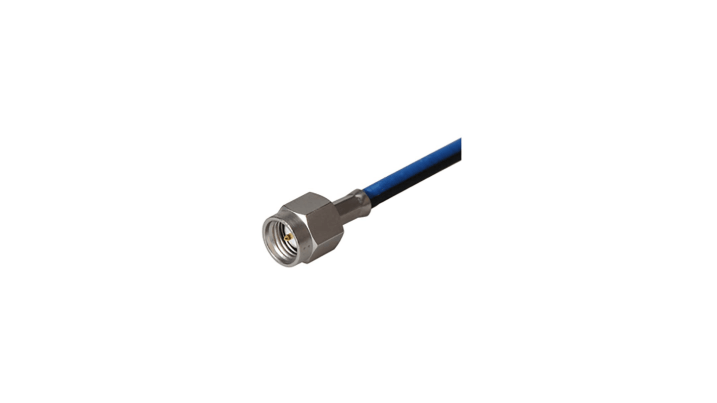 Conector coaxial Huber+Suhner 11_SMA-50-2-112/133_NE, Macho, Recto, Impedancia 50Ω, Montaje de Cable, Terminación de