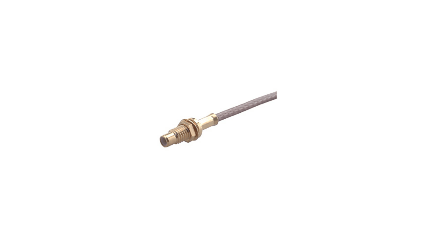 Huber+Suhner 24_SMC-50-2-110/111_NE Series, jack Cable Mount SMC Connector, 50Ω, Crimp Termination, Straight Body