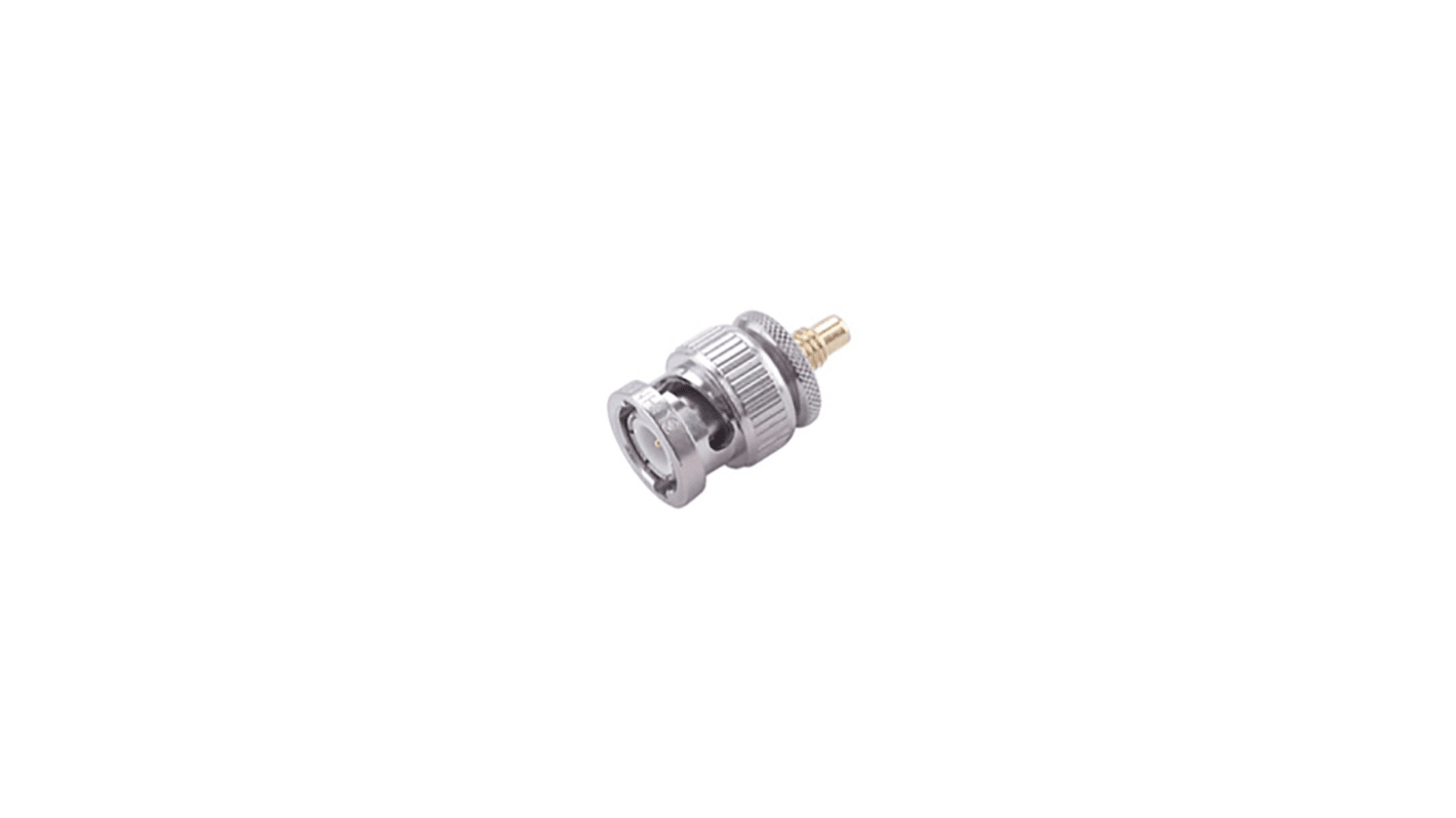 Adaptateur coaxial Huber+Suhner Fiche mâle BNC Mâle Femelle, Droit, 50Ω 4GHz