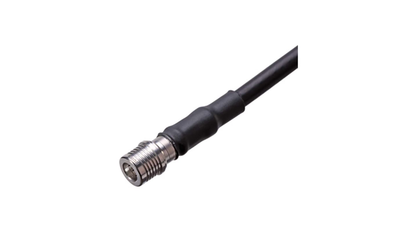 Huber+Suhner 11_QMA-W50-4-3/133_NE Series, Plug Cable Mount QMA Connector, 50Ω, Crimp Termination, Straight Body