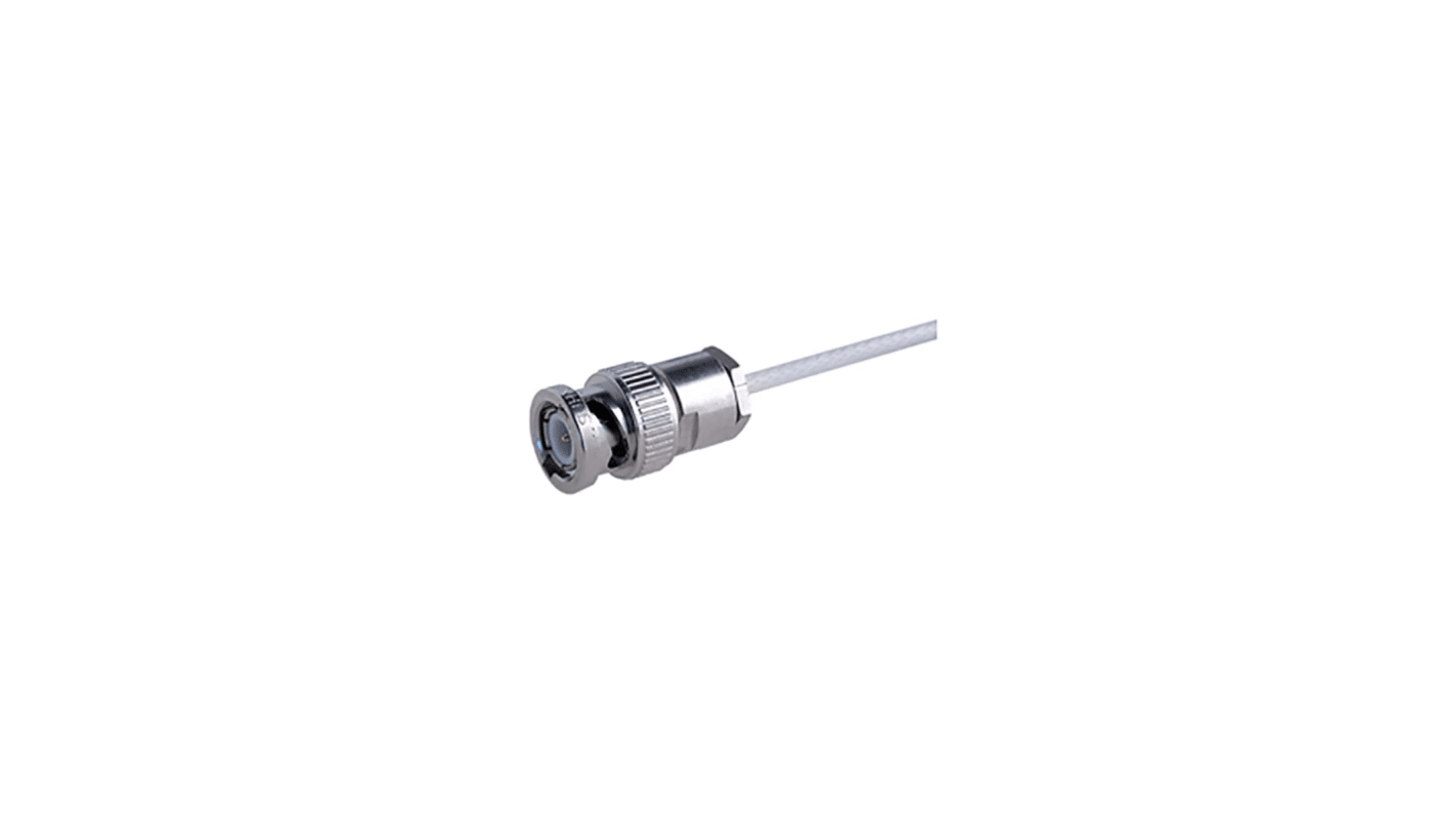 Huber+Suhner 11_BNC-75-2-1/133_NE Series, Plug Cable Mount BNC Connector, 75Ω, Clamp Termination, Straight Body