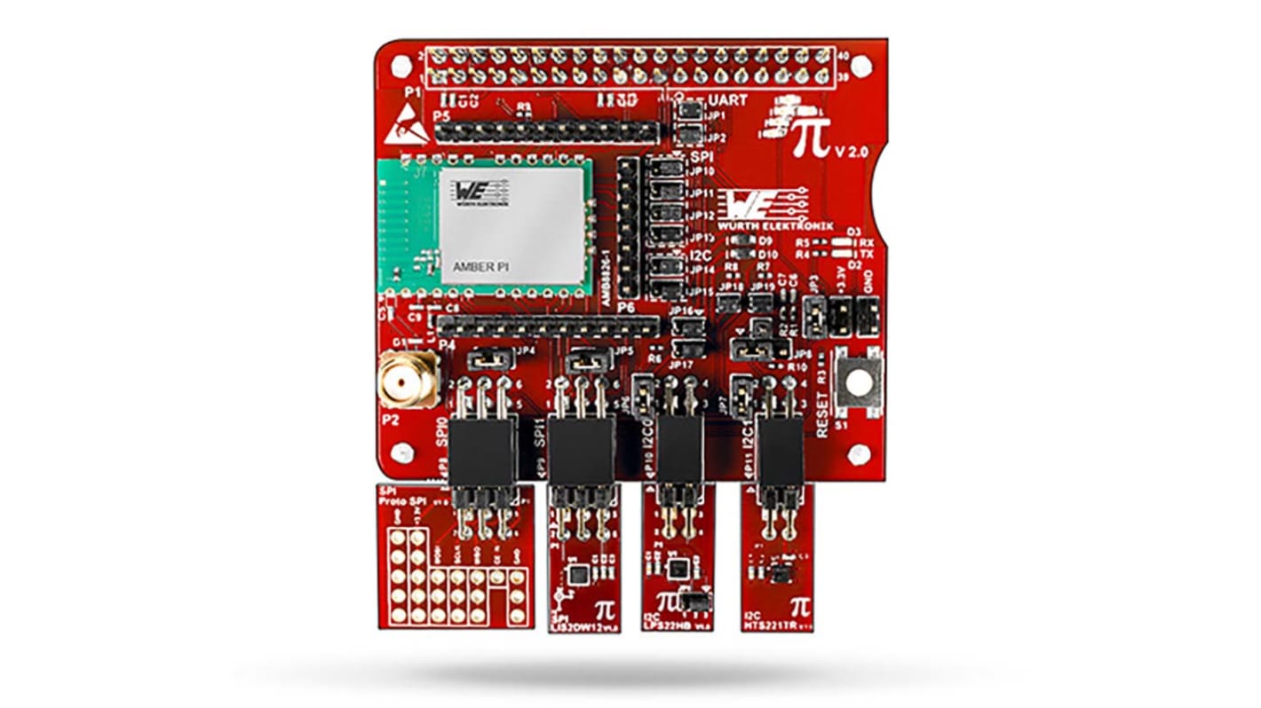 Kit de desarrollo Kit de evaluación Wurth Elektronik AMBER PI - 2609017281001, para usar con PI ÁMBAR