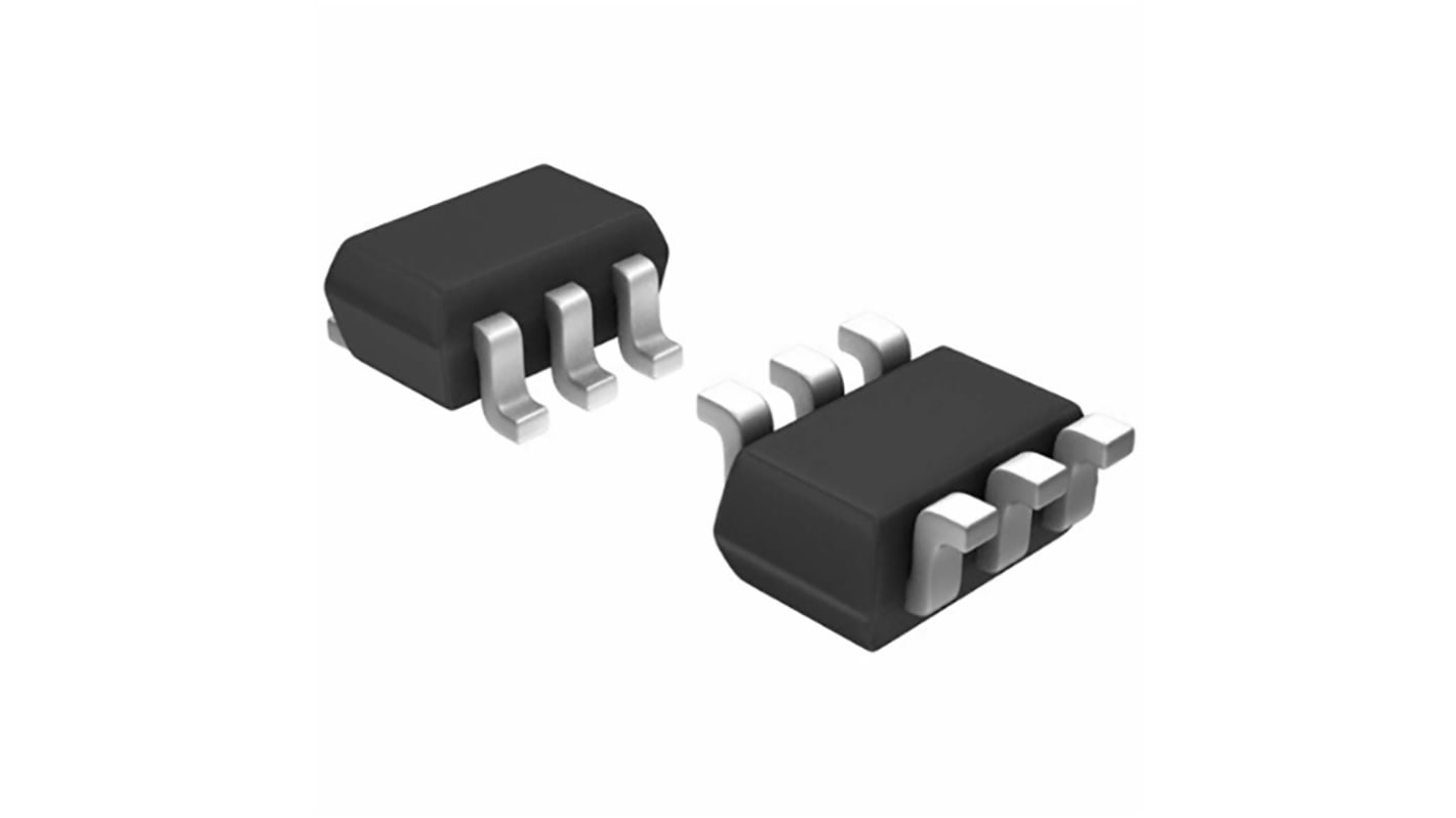 P-Channel MOSFET, 550 mA, 30 V, 6-Pin SOT-363 Diodes Inc DMP31D7LDW-7