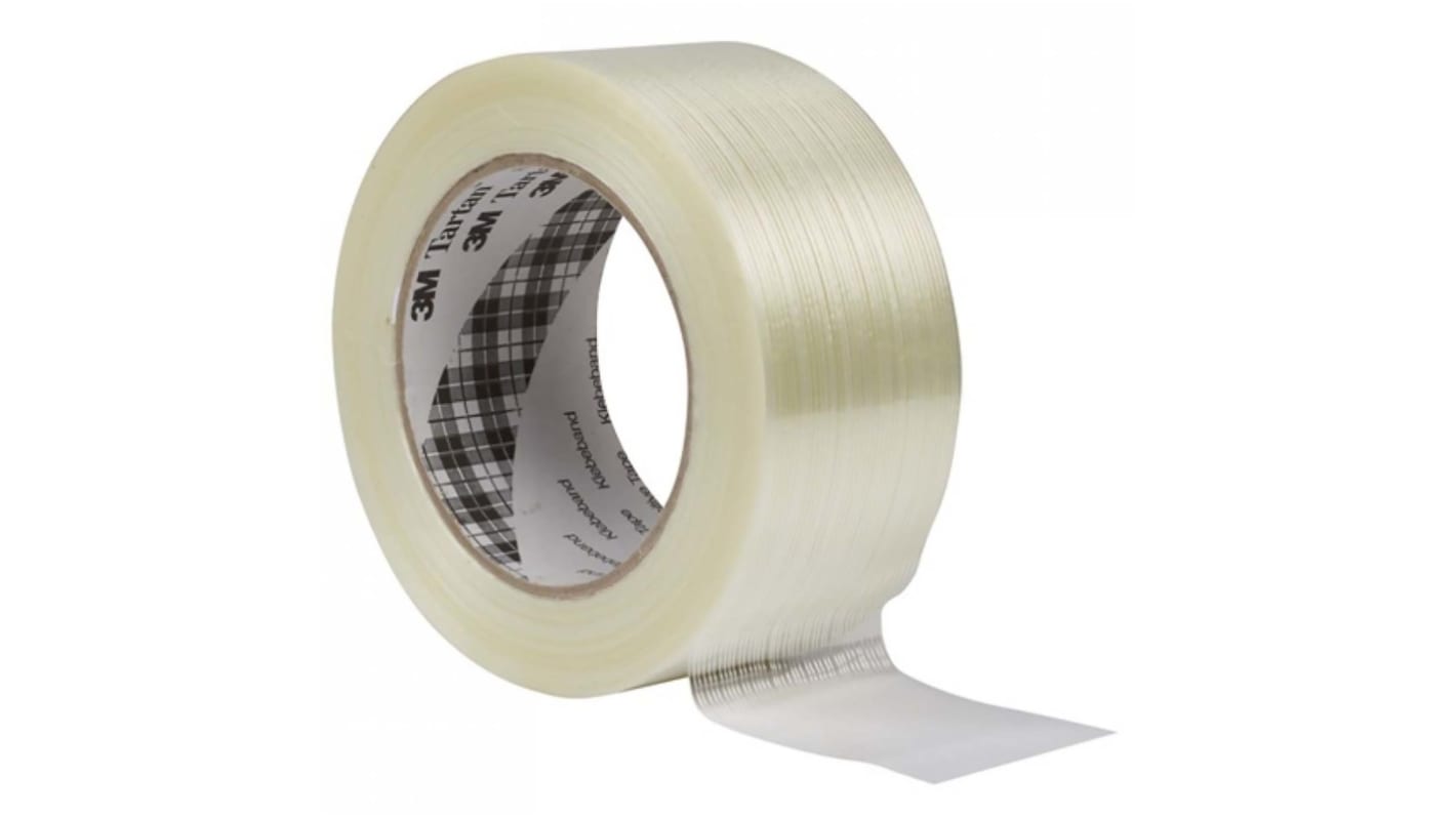 Nastro telato Trasparente in BOPP, Fibra di vetro 3M 8953, 75mm x 50m x 0.1mm