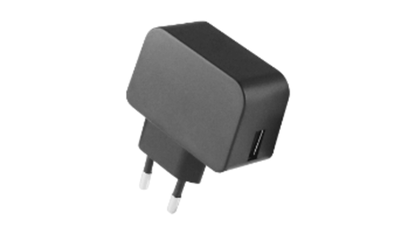 Adaptador AC/DC RS PRO 90 → 264V ac, 5V dc, 1 salida, Adaptador ac/dc, 3A, 18W, Toma europea de 2 pines, No