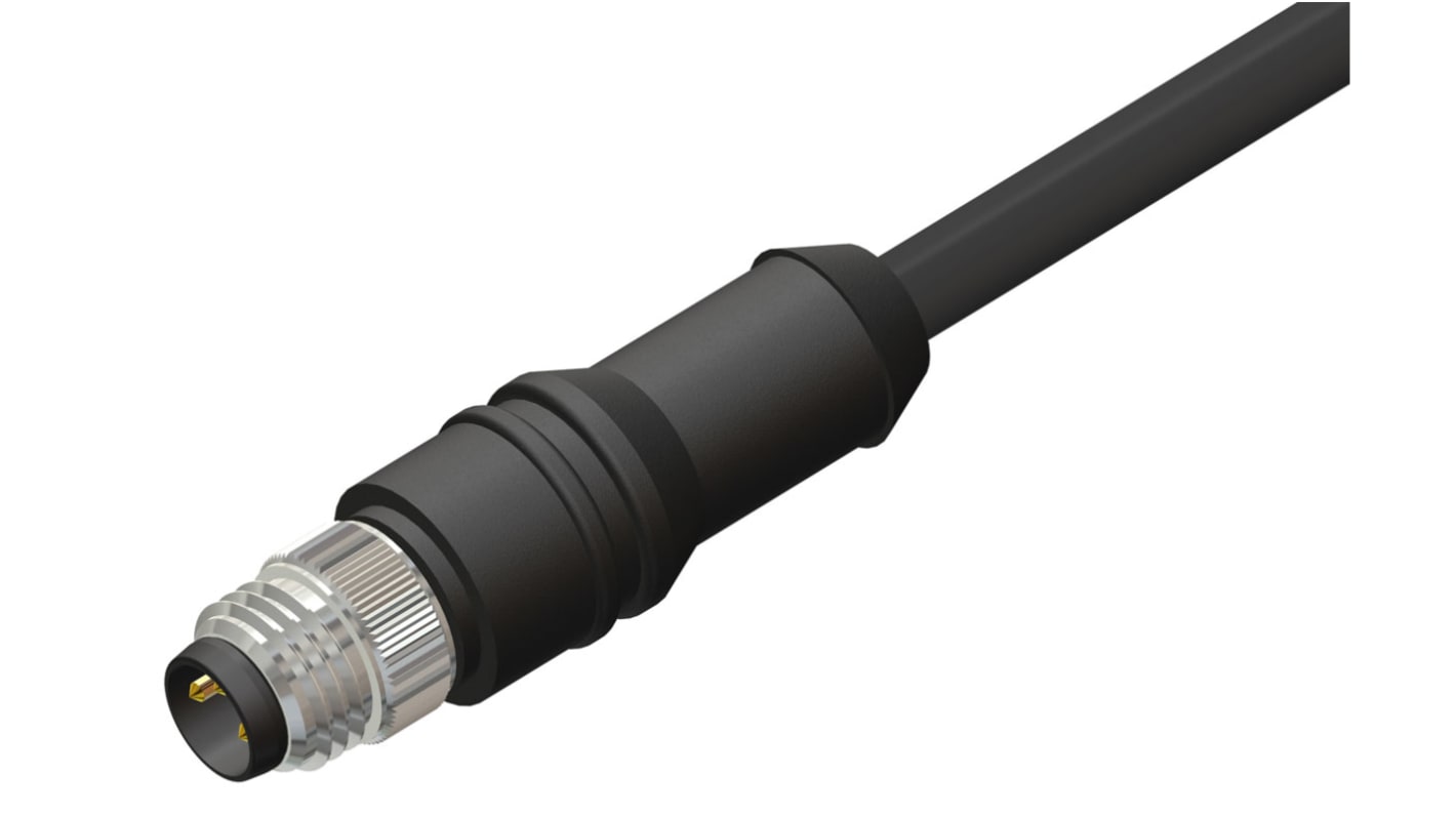 Cable de conexión RS PRO, con. A M8 Macho, 4 polos, con. B Sin terminación, long. 2m